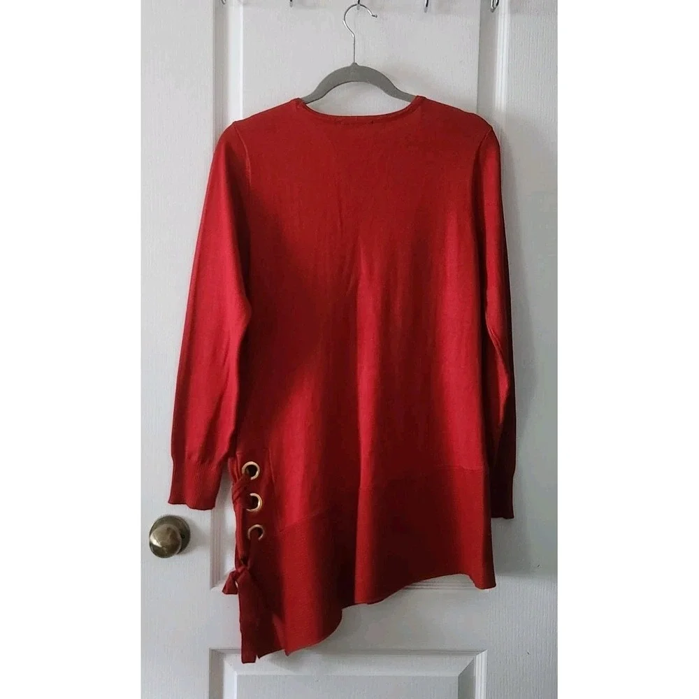 NEW YORK & COMPANY‎ Women's Asymmetric Sweater Long Sleeve Round Neck Size M